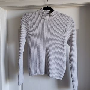 H&M Divided Light Grey Mock Neck Sweater